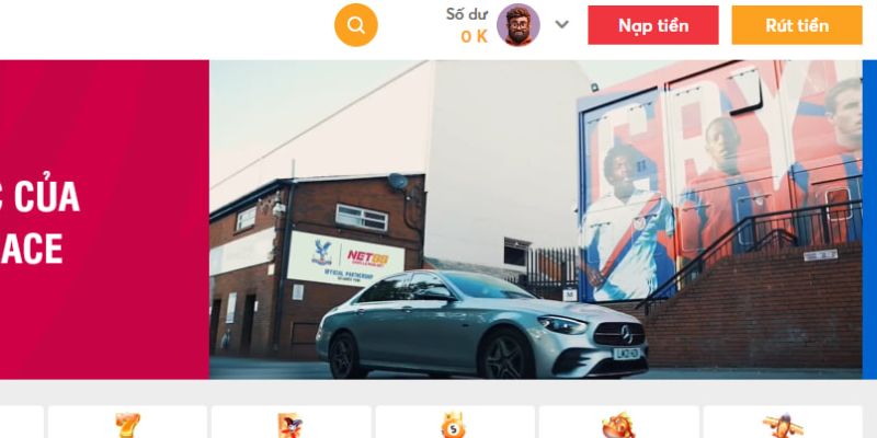 Bước 1: Truy cập đúng website BK8 nhấp vào tùy chọn “Rút tiền”